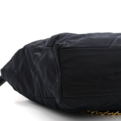 Prada Nylon Tessuto Quilted Shoulder Bag Blue 8 of 9