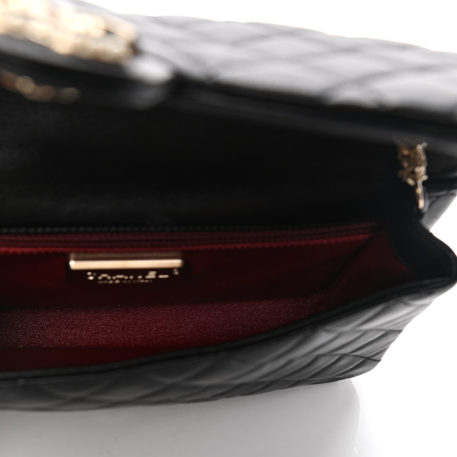 Chanel Lambskin Medium Westminster Pearl Flap Black 5 of 6