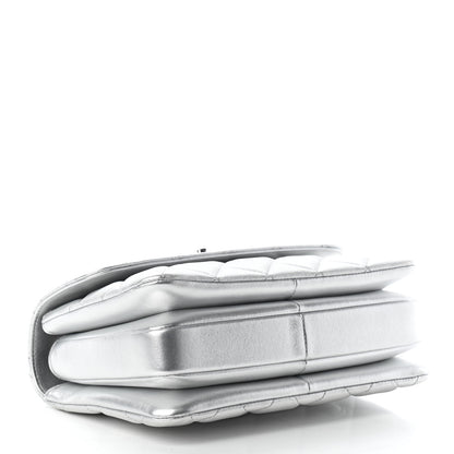Chanel Metallic Lambskin Quilted Small Trendy CC Flap Dual Handle Bag Silver 3 of 8