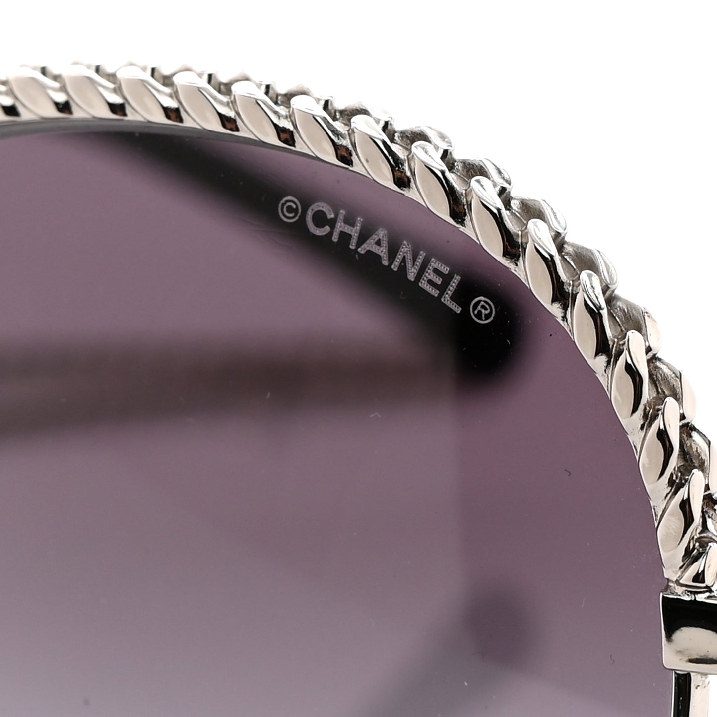 Round Chain Sunglasses 4242 Grey