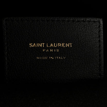 Saint Laurent Calfskin North-South Shopping Tote Black 7 of 12