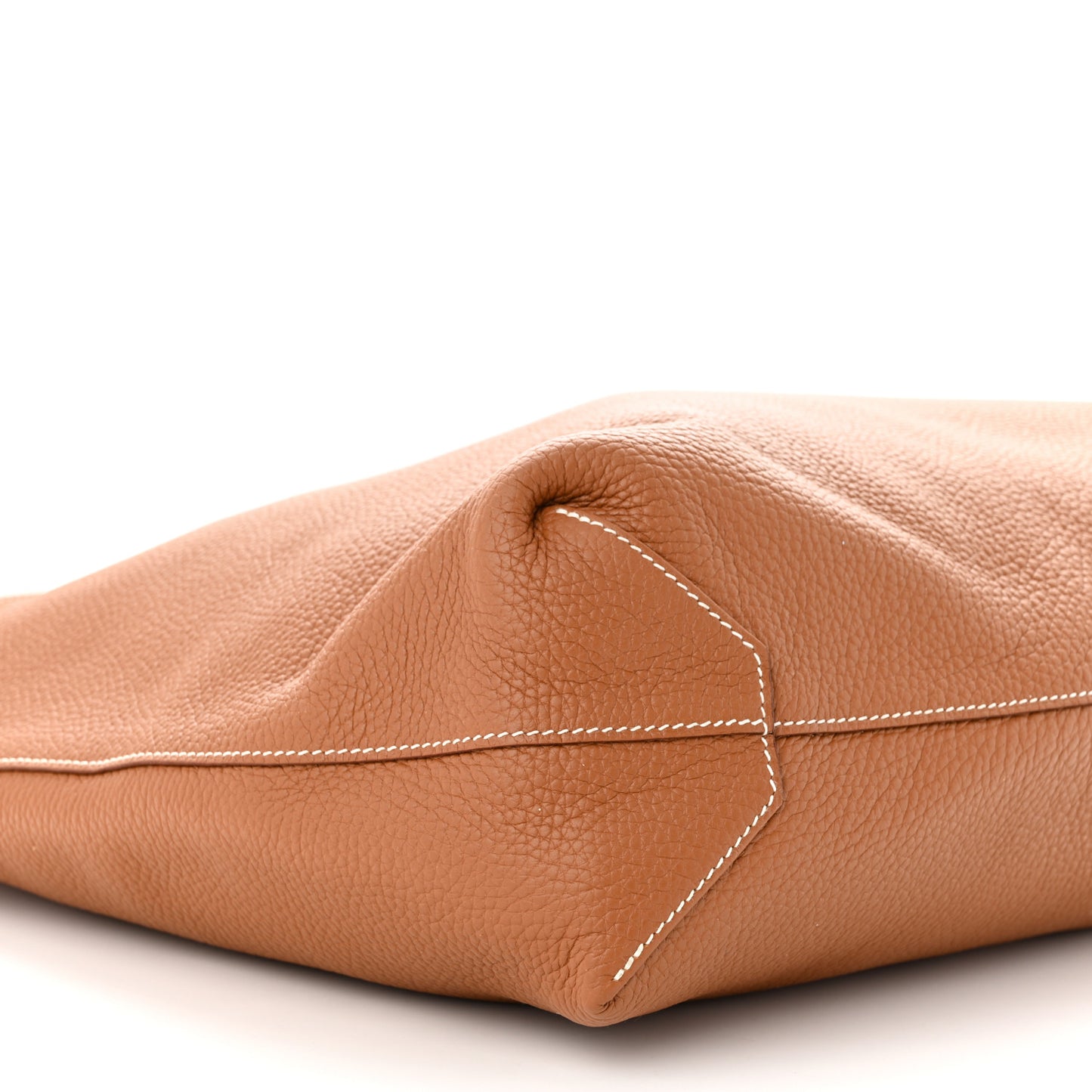 Taurillon Clemence Double Sens 45 Reversible Tote Orange Gold