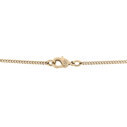 Chanel Crystal Enamel Stripe CC Pendant Necklace Gold Multicolor 4 of 4