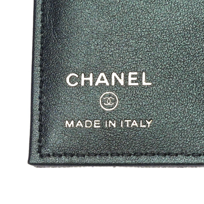 Chanel Iridescent Caviar Quilted Passport Holder Black 6 of 11