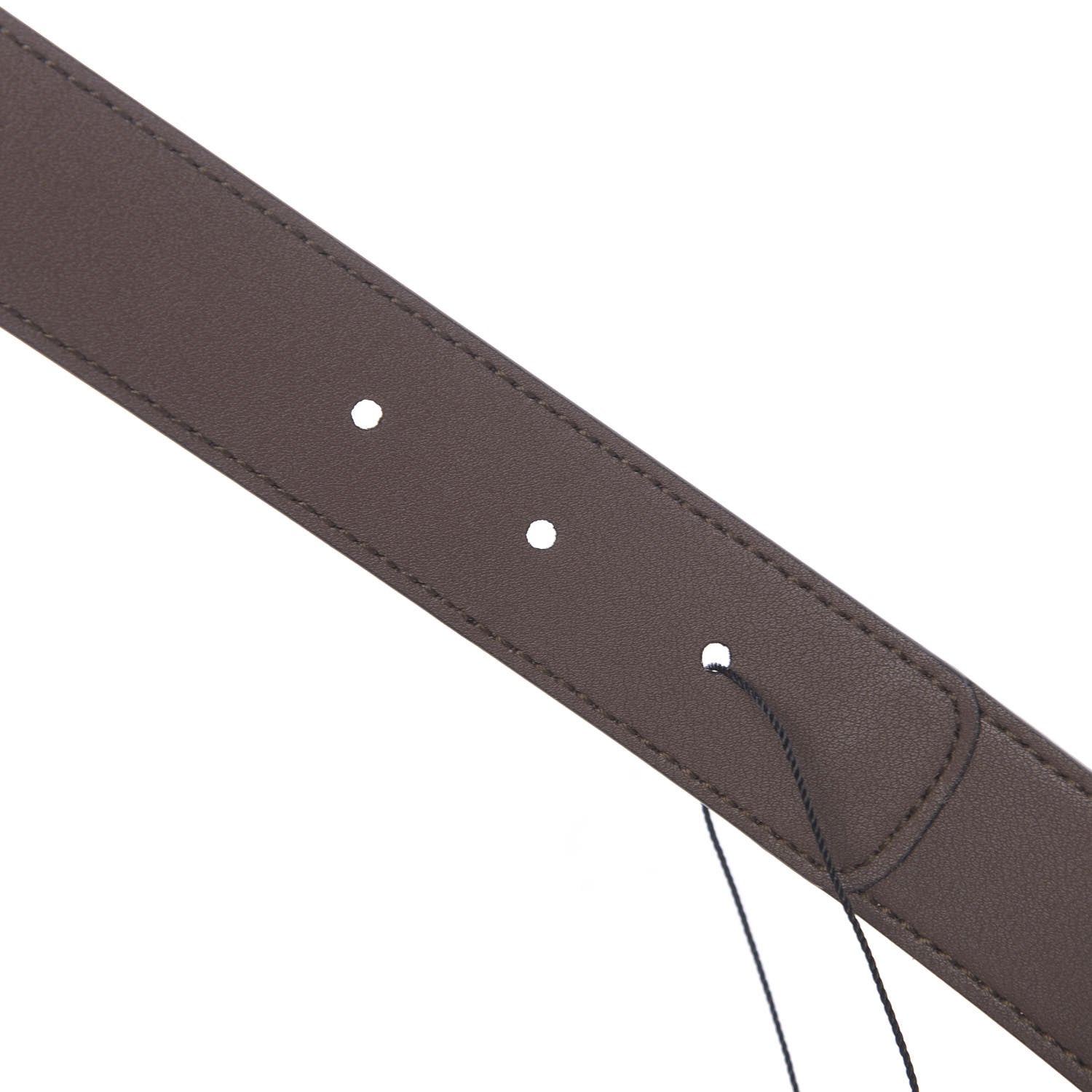 Gucci GG Supreme Monogram Matte Plutone Calfskin Double G 30mm Belt 80 32 Beige Ebony New Acero 4 of 6