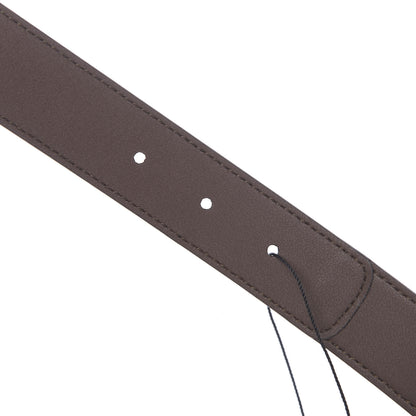 Gucci GG Supreme Monogram Matte Plutone Calfskin Double G 30mm Belt 80 32 Beige Ebony New Acero 4 of 6