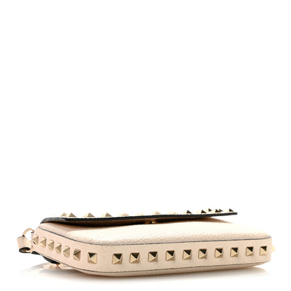 Valentino Garavani Grainy Calfskin Rockstud Crossbody Pouch Light Ivory 3 of 12