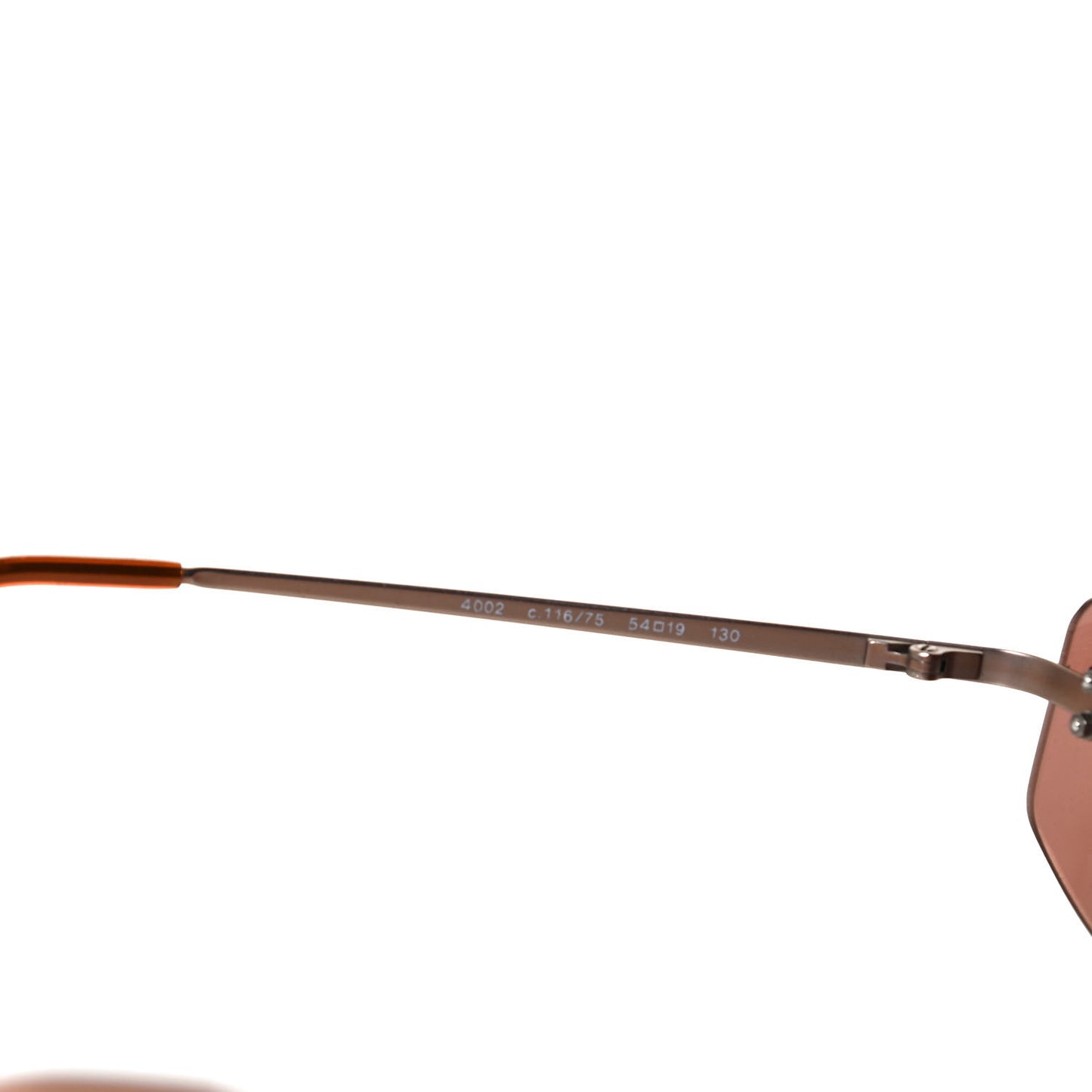 Metal Frameless CC Sunglasses 4002 Brown