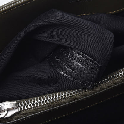 Saint Laurent Calfskin Y Quilted Monogram Medium Loulou Chain Satchel Kaki Fonce 8 of 8
