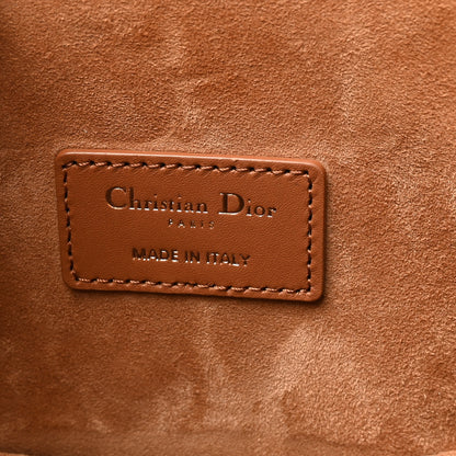 Christian Dior Calfskin CD Embossed Medium C'est Chain Bucket Bag Golden Saddle 6 of 9