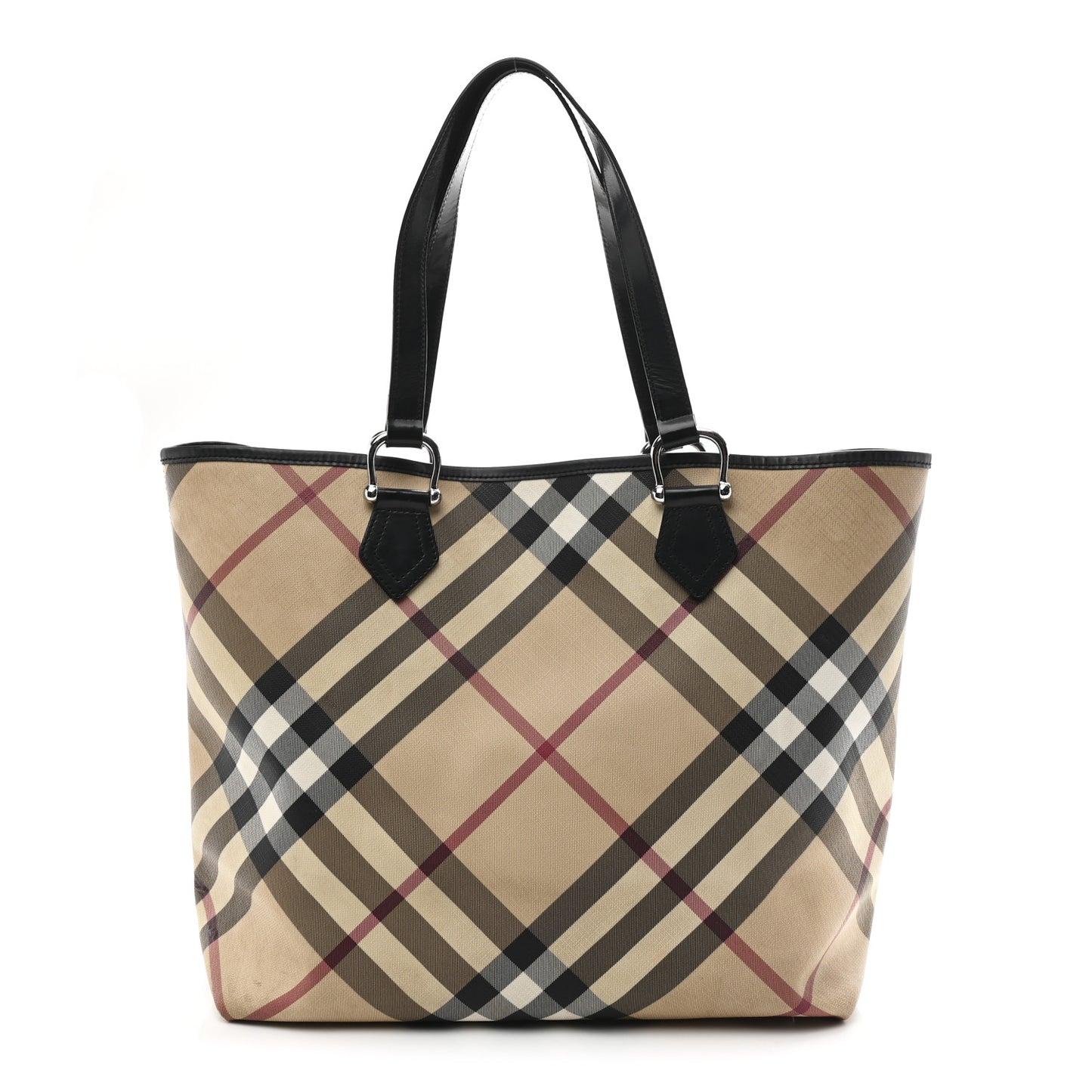 Nova Check Large Nickie Tote Black