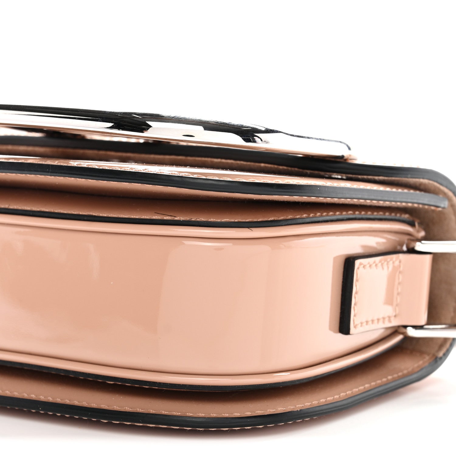Valentino Garavani Patent Small Supervee Crossbody Bag Rose Cannelle 9 of 10