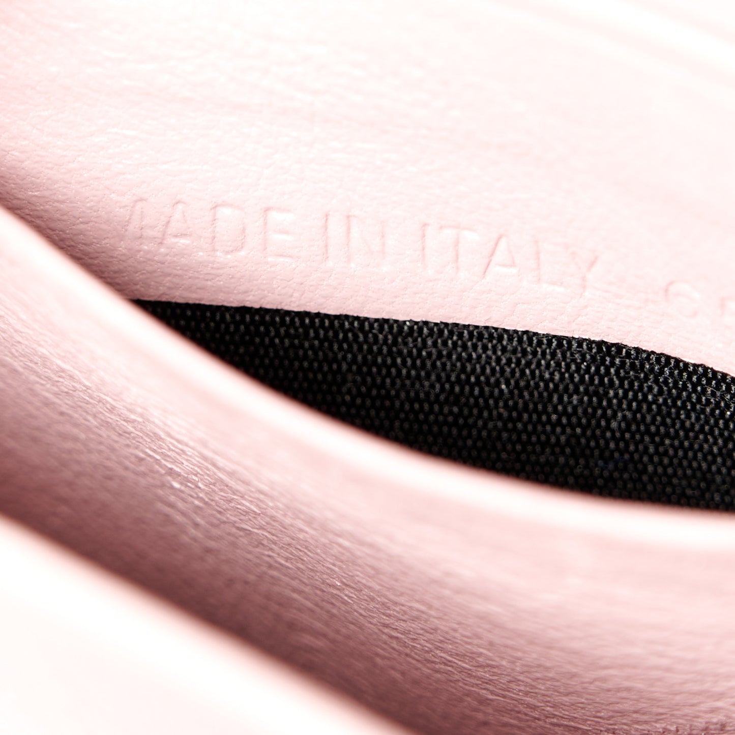 Shiny Calfskin Crocodile Embossed Hourglass Chain Bag Powder Pink