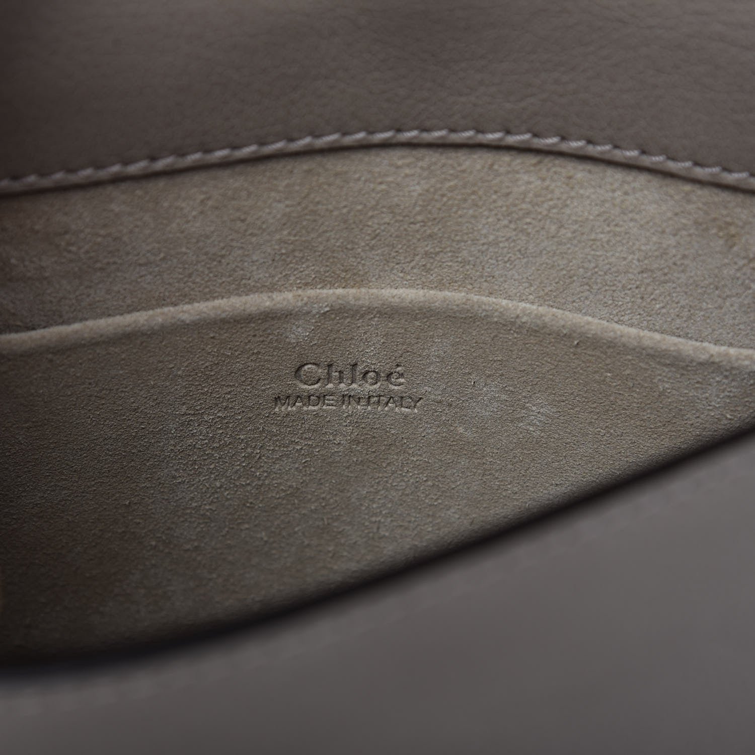 Chloe Calfskin Suede Small Nile Bracelet Bag Motty Grey 8 of 10