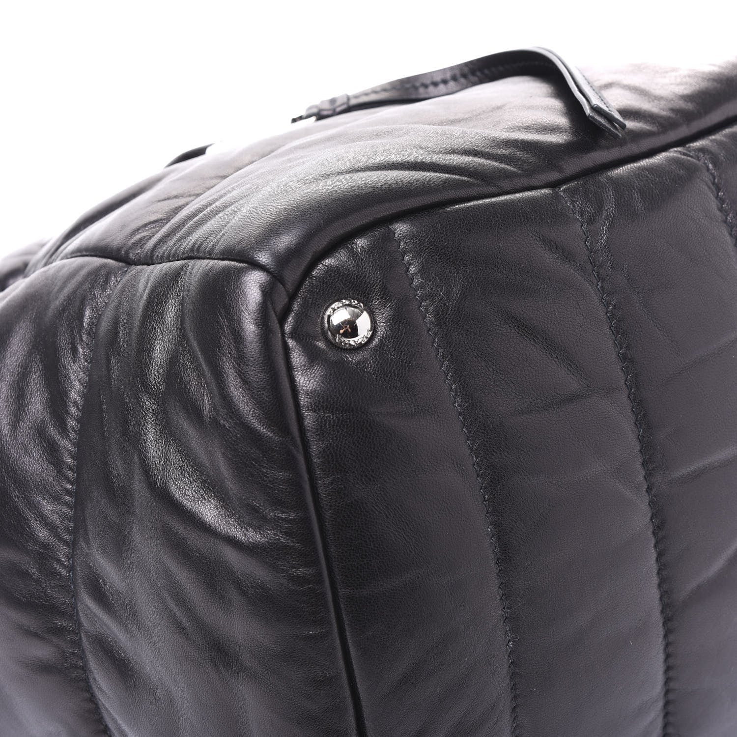 Prada Nappa Bomber Tote Black 7 of 10