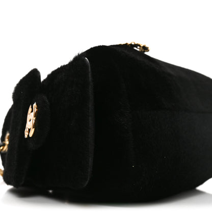 Chanel Pony Hair Mini Chanel 25 Handbag Black 9 of 10
