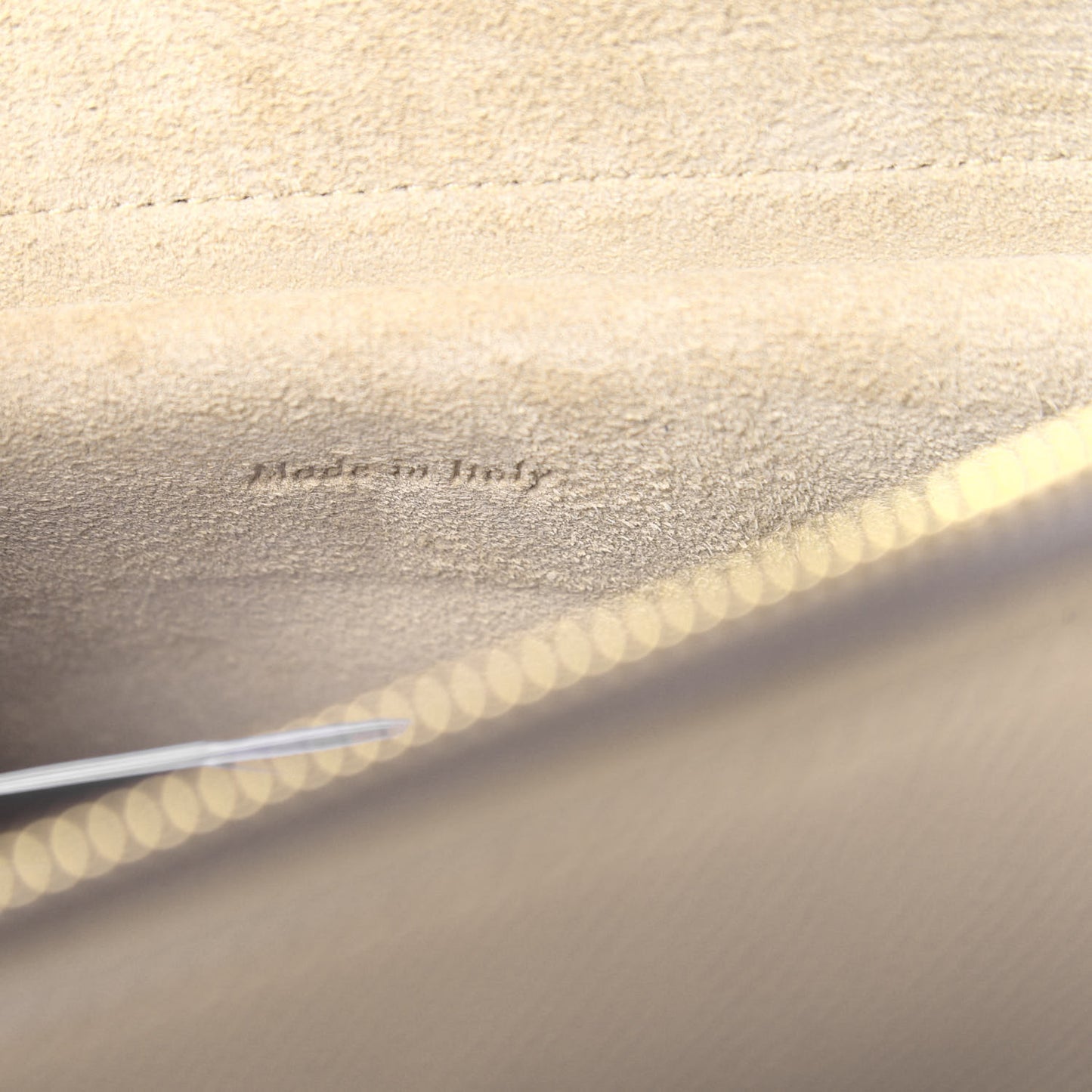 Grained Calfskin Micro Belt Bag Light Taupe