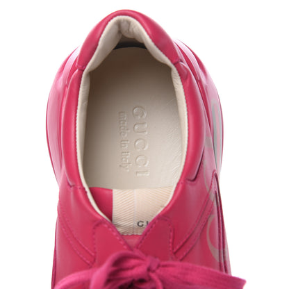 Gucci Calfskin Logo Mens Rhyton Sneakers 12.5 Box Pink 6 of 8