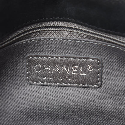 Chanel Iridescent Calfskin Glint Flap Black 6 of 15