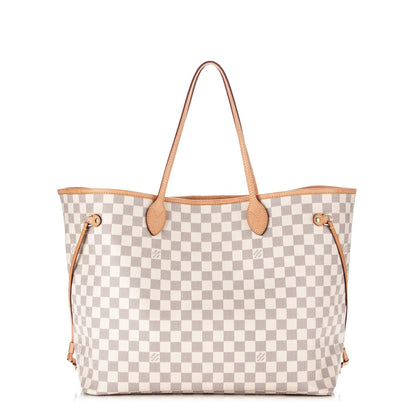 Louis Vuitton Damier Azur Neo Neverfull GM Rose Ballerine 3 of 11