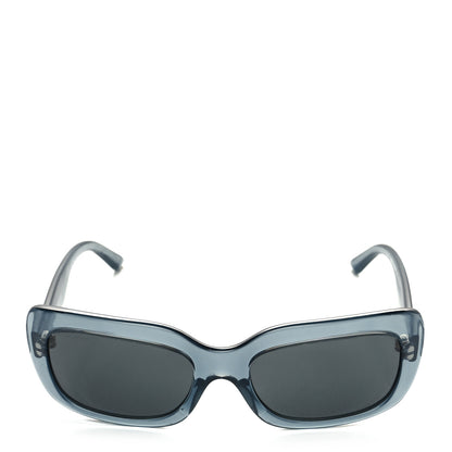 Prada Acetate Square Sunglasses SPR 23M Transparent Blue 2 of 9