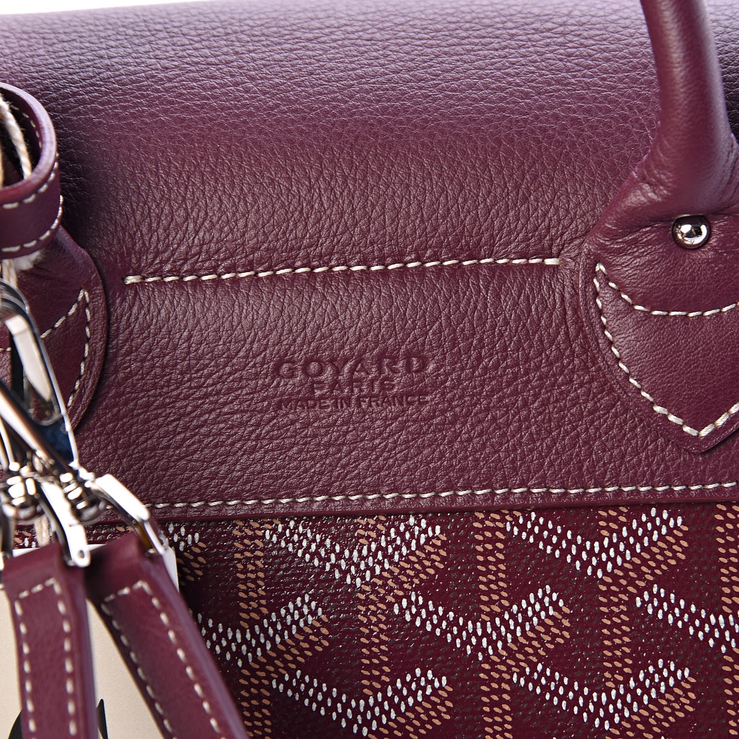 Goyard Goyardine Calfskin Mini Alpin Backpack Bordeaux 6 of 9