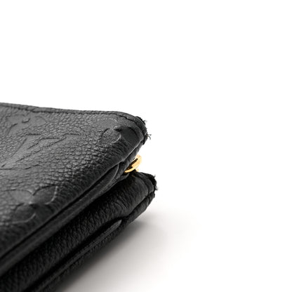 Louis Vuitton Empreinte Double Zip Pochette Black 11 of 13