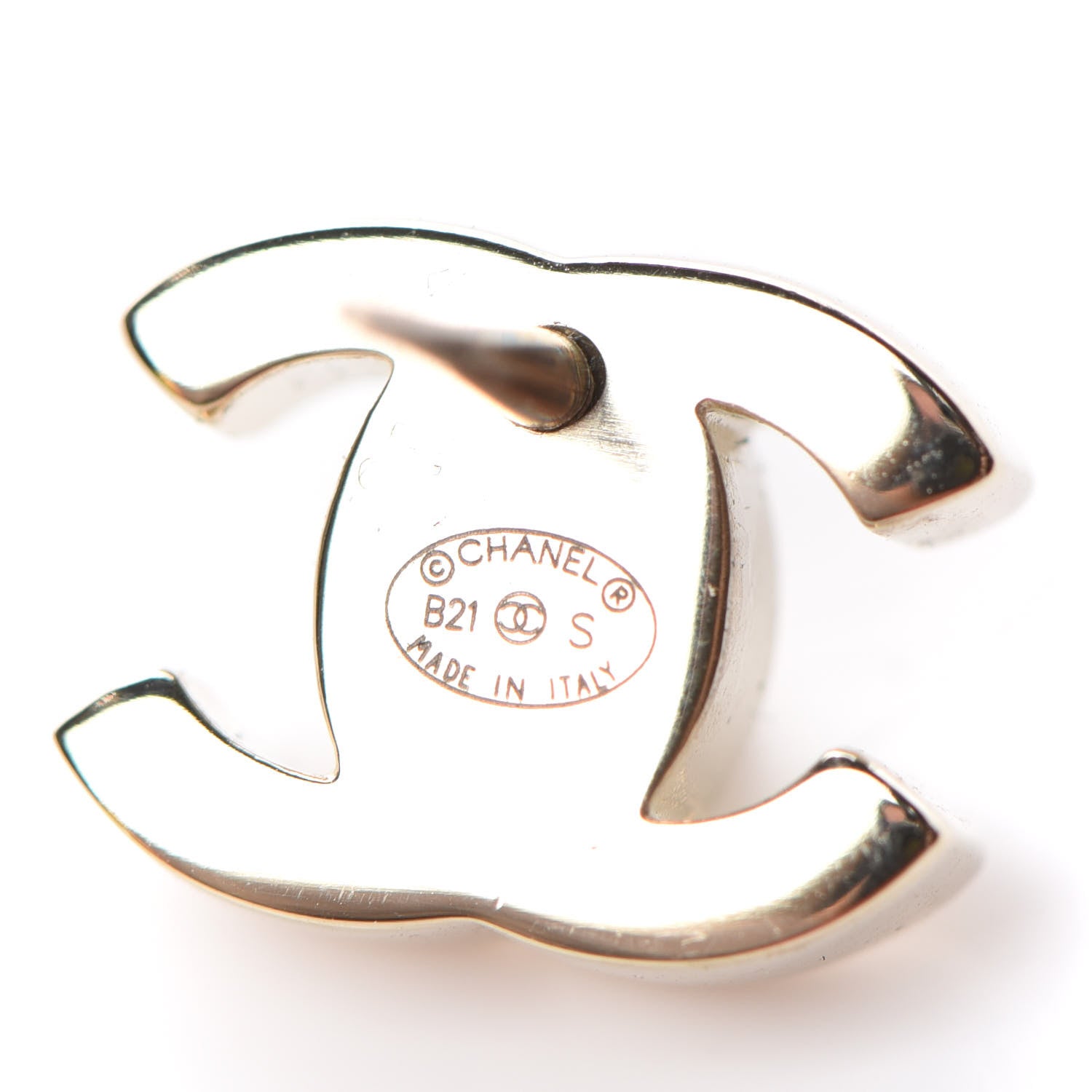 Chanel Metal CC Turnlock Earrings Gold 4 of 5