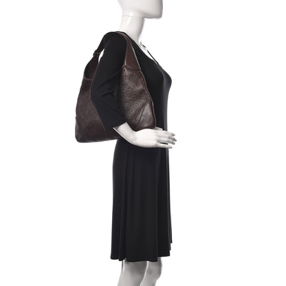 Gucci Guccissima Medium Jackie O Bouvier Hobo Chocolate 2 of 10