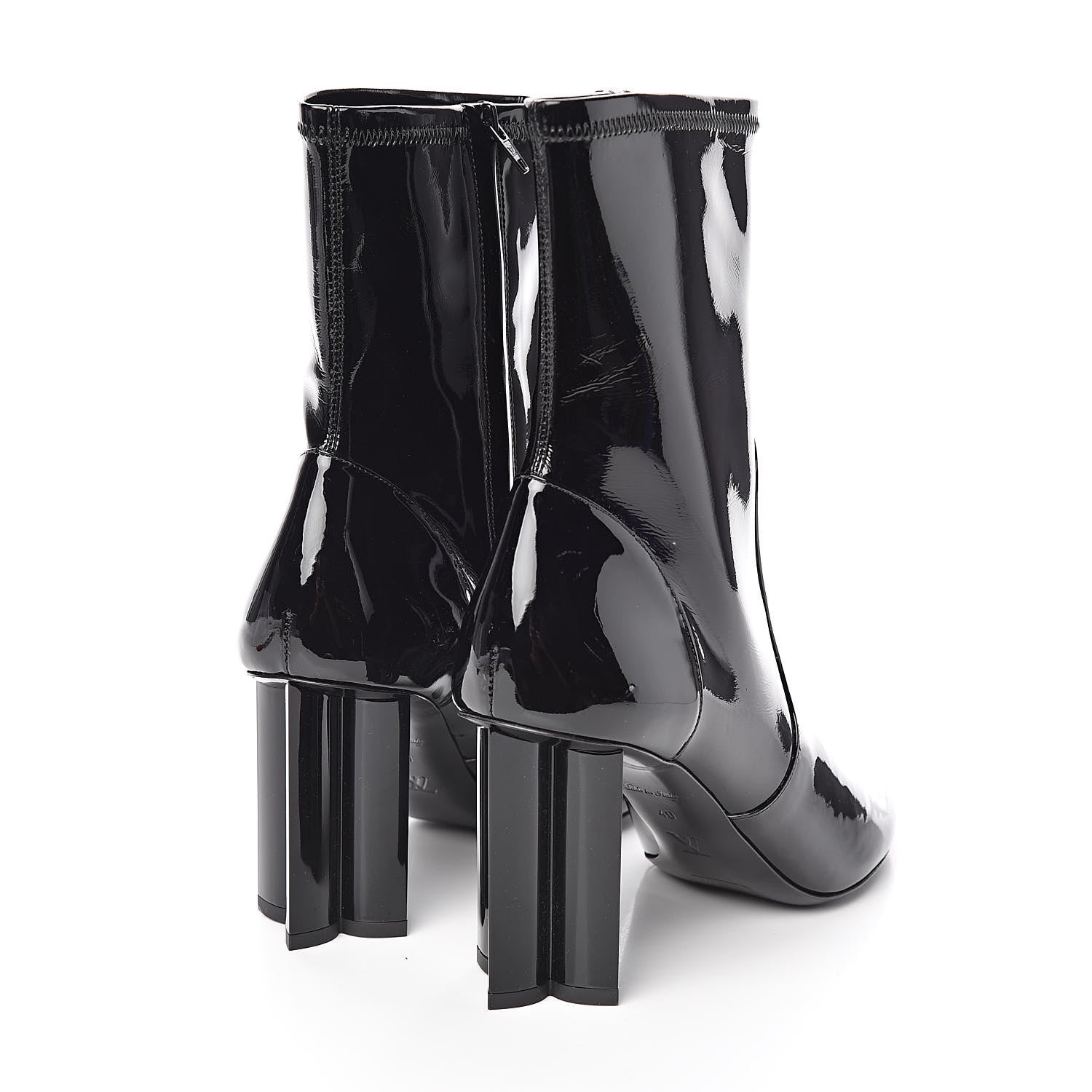 Louis Vuitton Patent Uniformes Silhouette Ankle Boots 40 Black 4 of 7