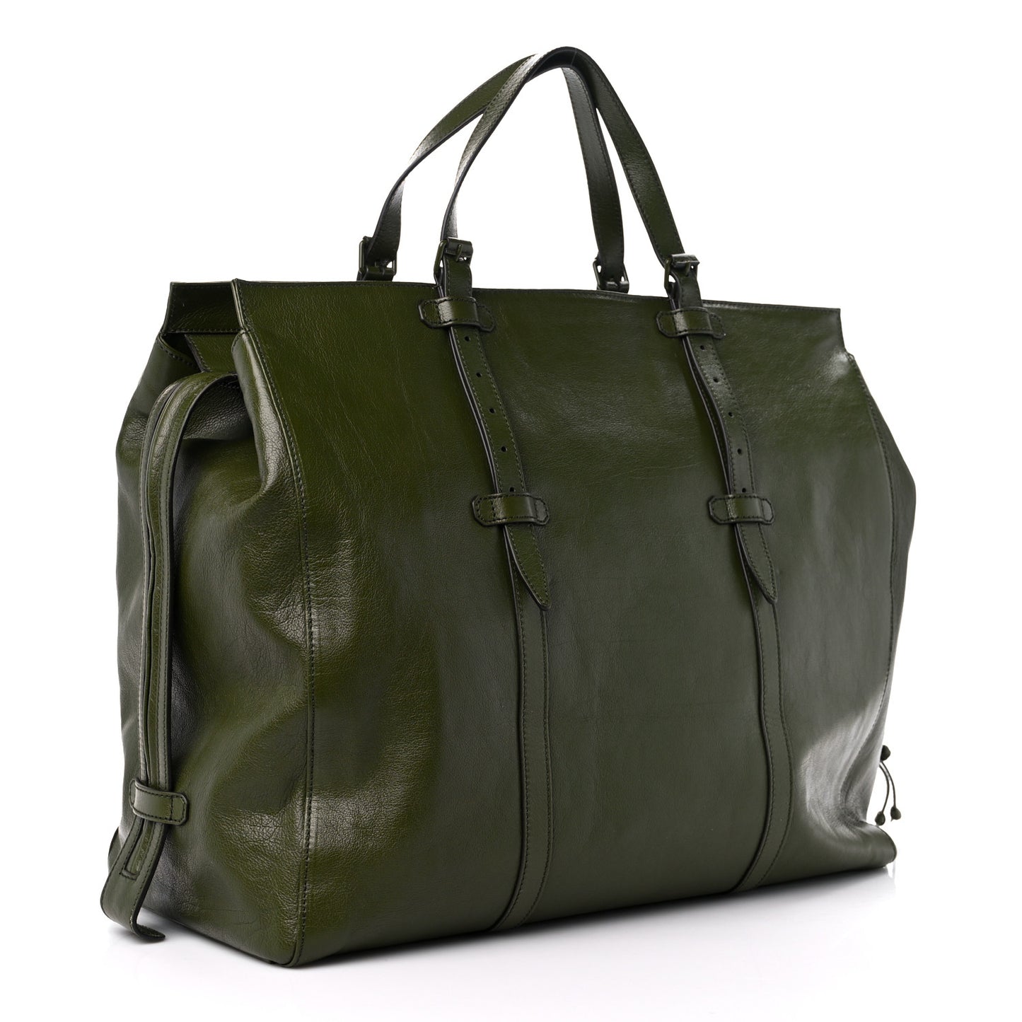 Calfskin Tonal GG Medium Tote Bag Forrest Green