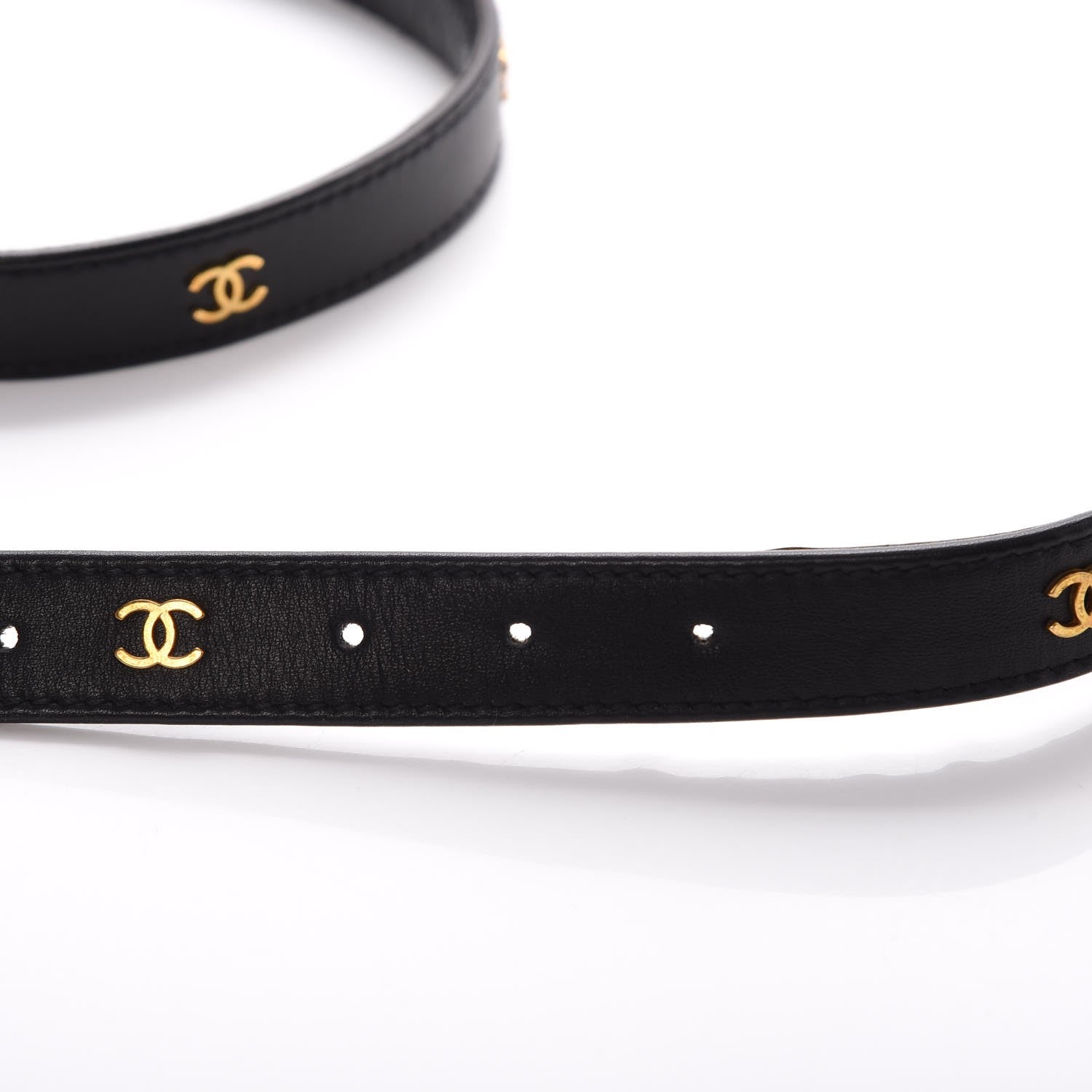Chanel Lambksin Chain CC Belt 85 34 Black 7 of 12