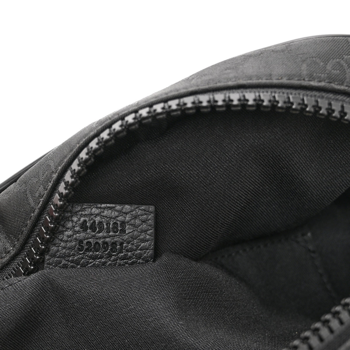 Nylon Monogram Fanny Pack Belt Bag Black