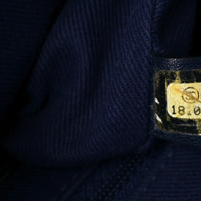 Chanel Suede Quilted Whipstitch Mini Flap Blue 7 of 10