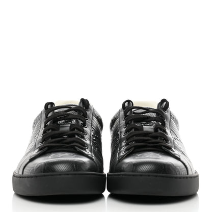 Gucci Calfskin GG Tennis Embossed Mens Ace Sneakers 11 Black 2 of 10