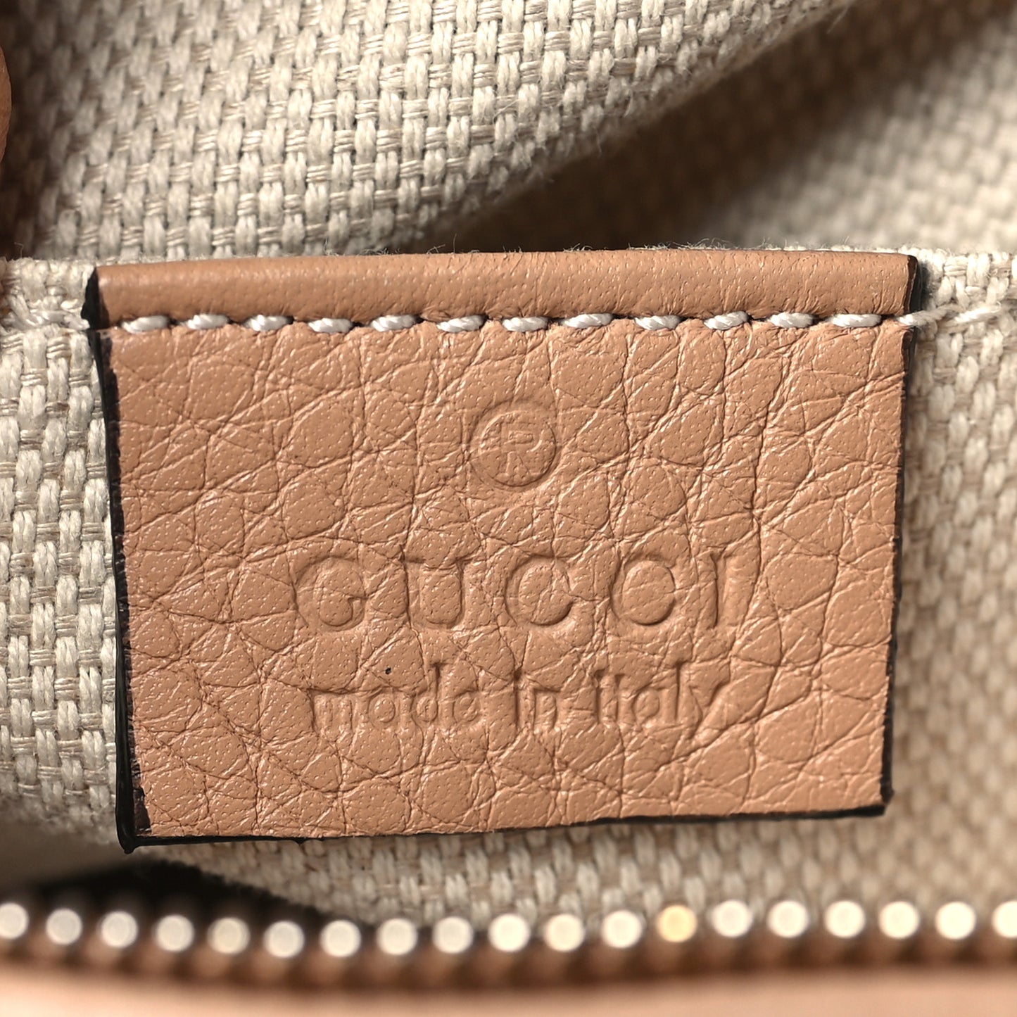 Pebbled Calfskin Mini Soho Chain Bag Camelia