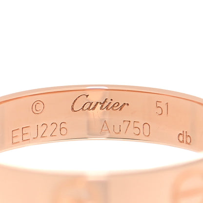 Cartier 18K Pink Gold 3.5mm LOVE Wedding Band Ring 51 5.75 4 of 4