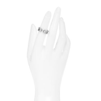 Cartier 18K White Gold 6.5mm C De Cartier Ring 49 5 2 of 4