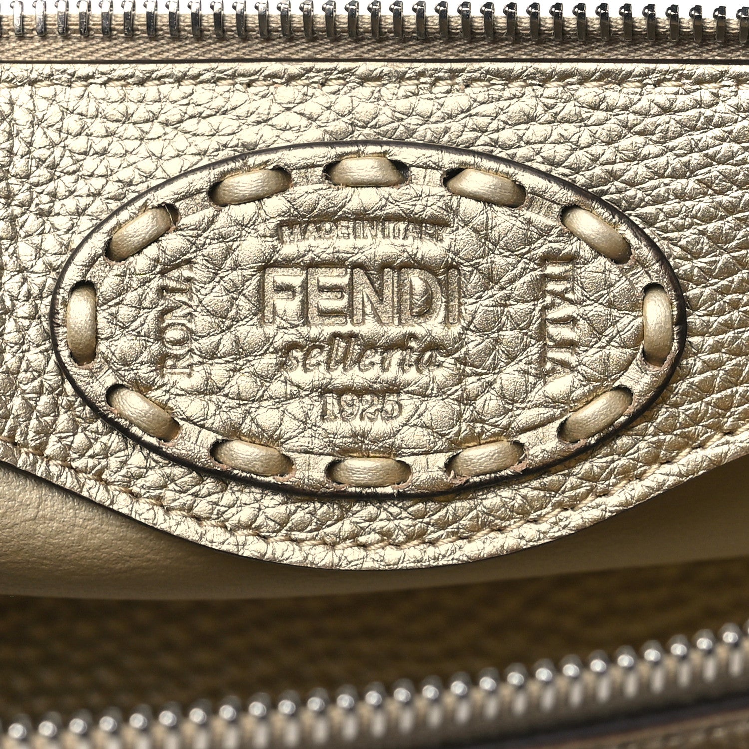 Fendi Cuoio Romano Selleria Medium By The Way Boston Bag Gold 6 of 11