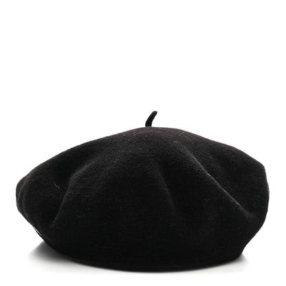 Hermes Merino Wool Silk Brides de Gala En Desordre Bonnie Beret 58 Black 4 of 10