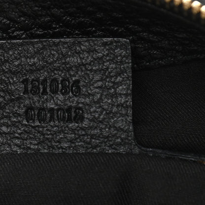 Gucci Pebbled Calfskin Web Bamboo Ring Hobo Black 7 of 11