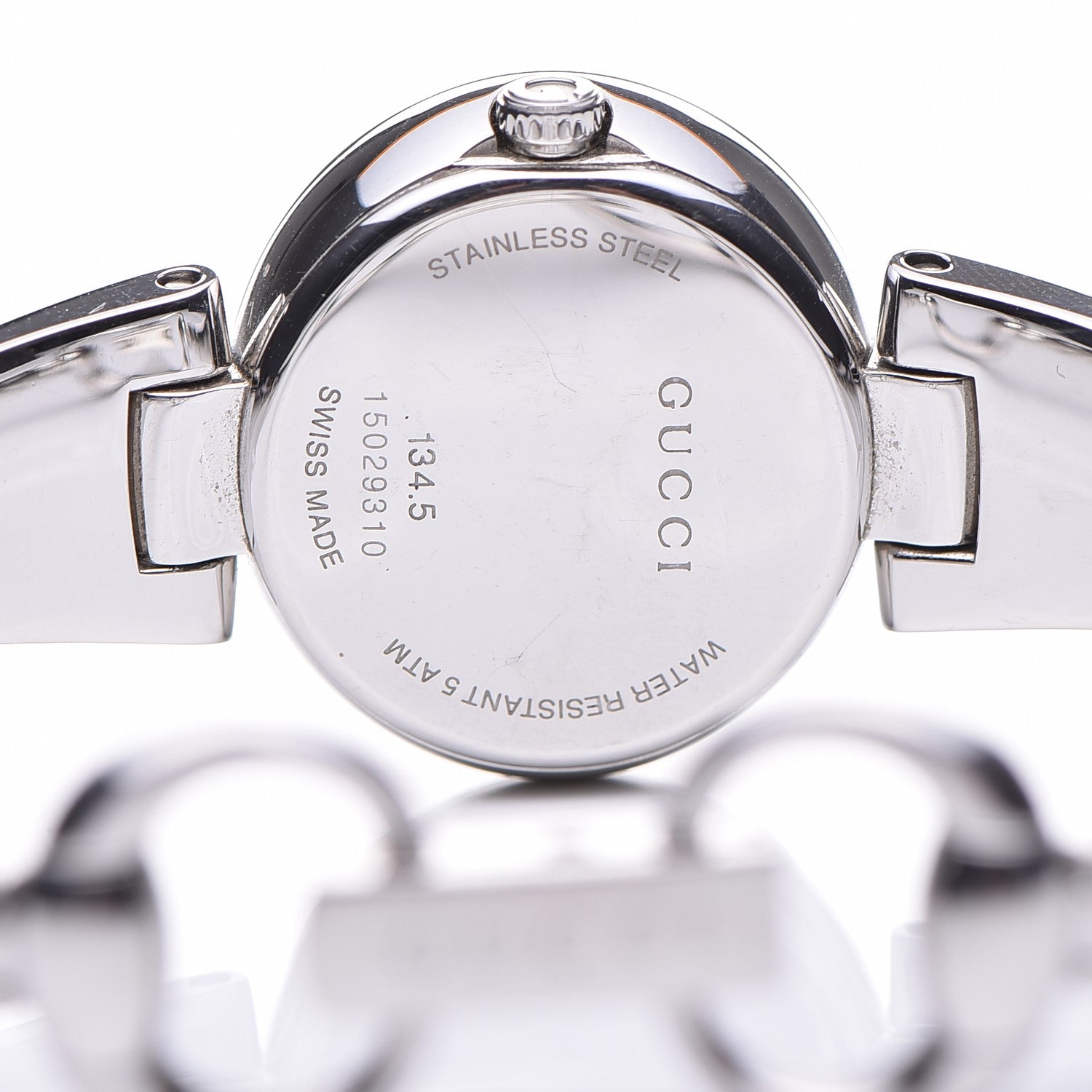 Gucci Stainless Steel Diamond Mother of Pearl 27mm Guccissima Quartz Watch 5 of 6
