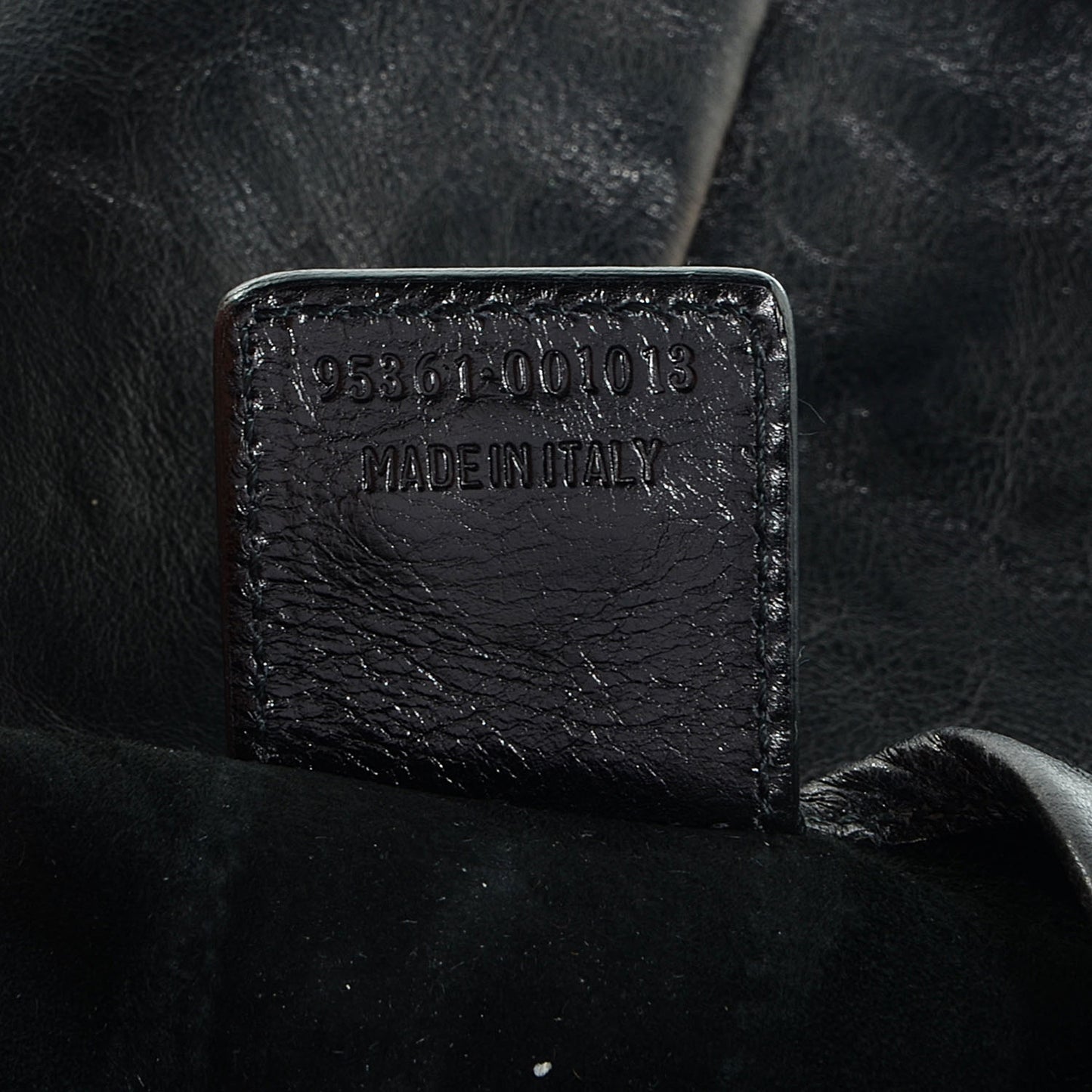 Buffalo Leather Medium Mombasa Horn Bag Black