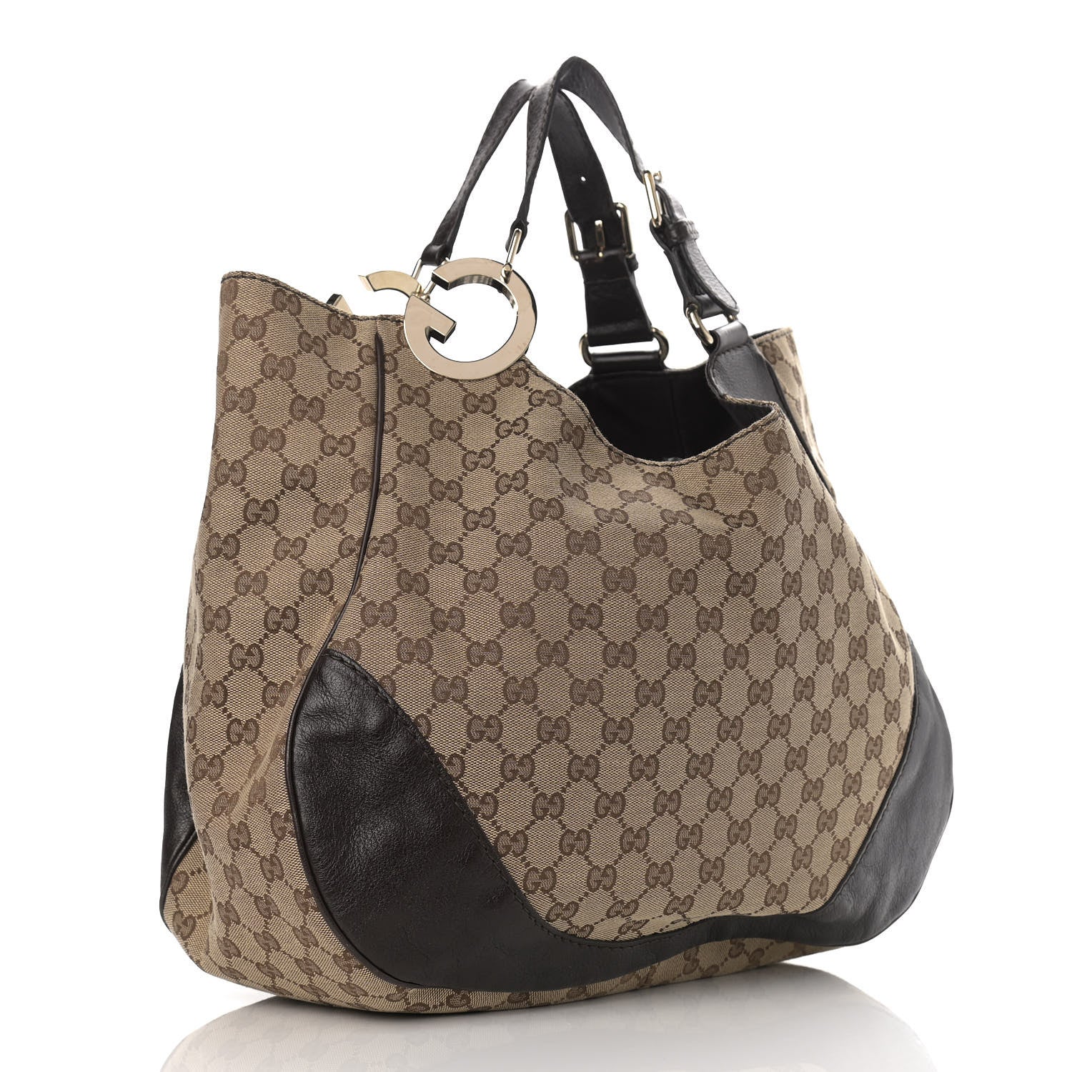 Gucci Monogram Medium Charlotte Hobo Brown 4 of 10