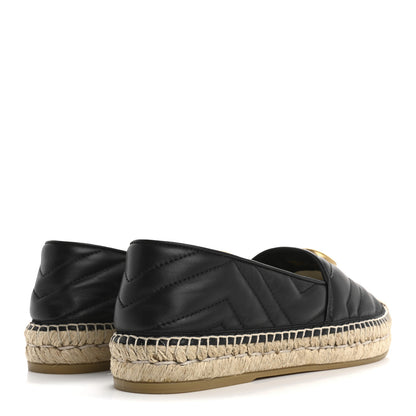 Gucci Nappa Matelasse GG Marmont Espadrilles 37.5 Black 5 of 11