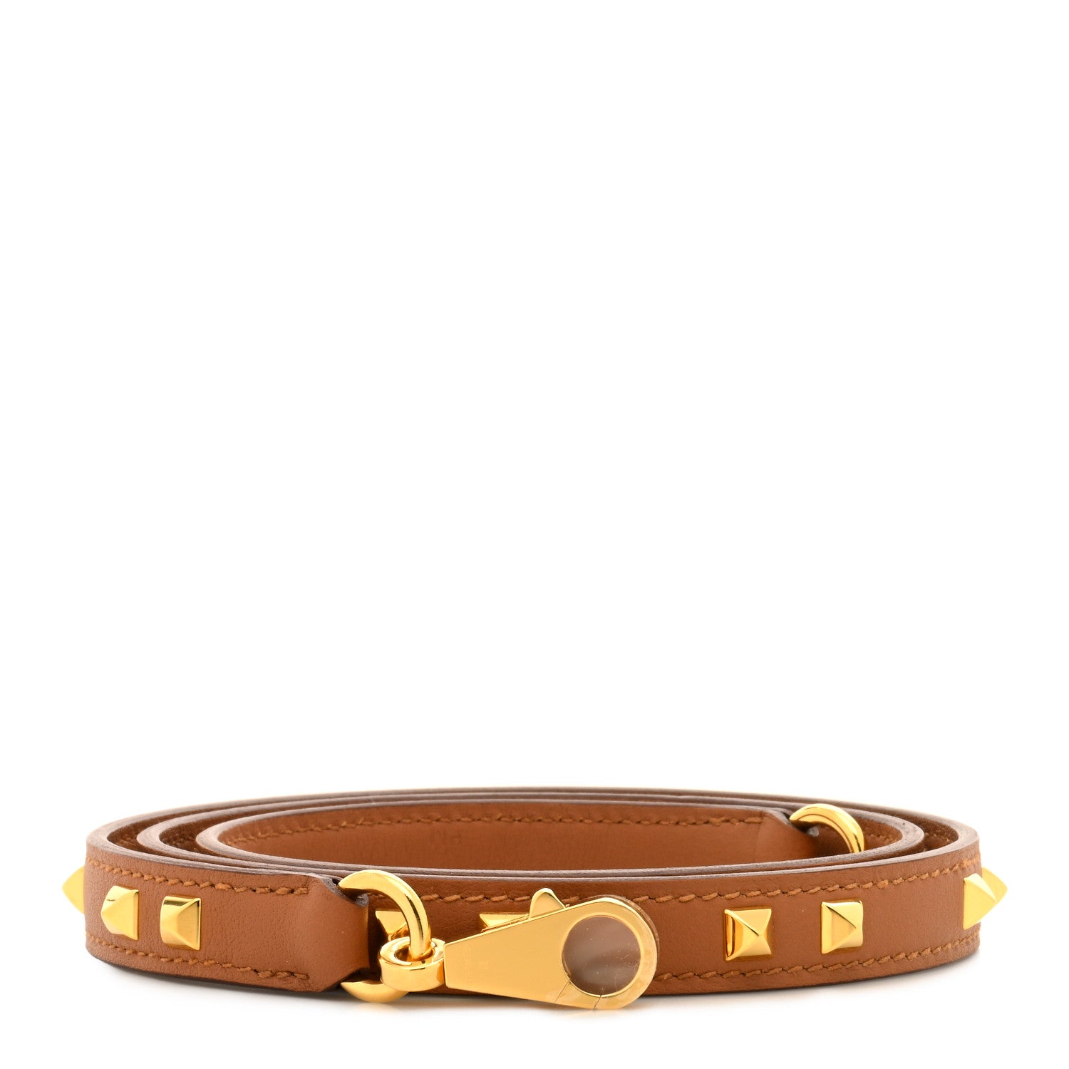 Hermes Swift 16mm Mini Dog Carres Bag Strap Gold 1 of 5