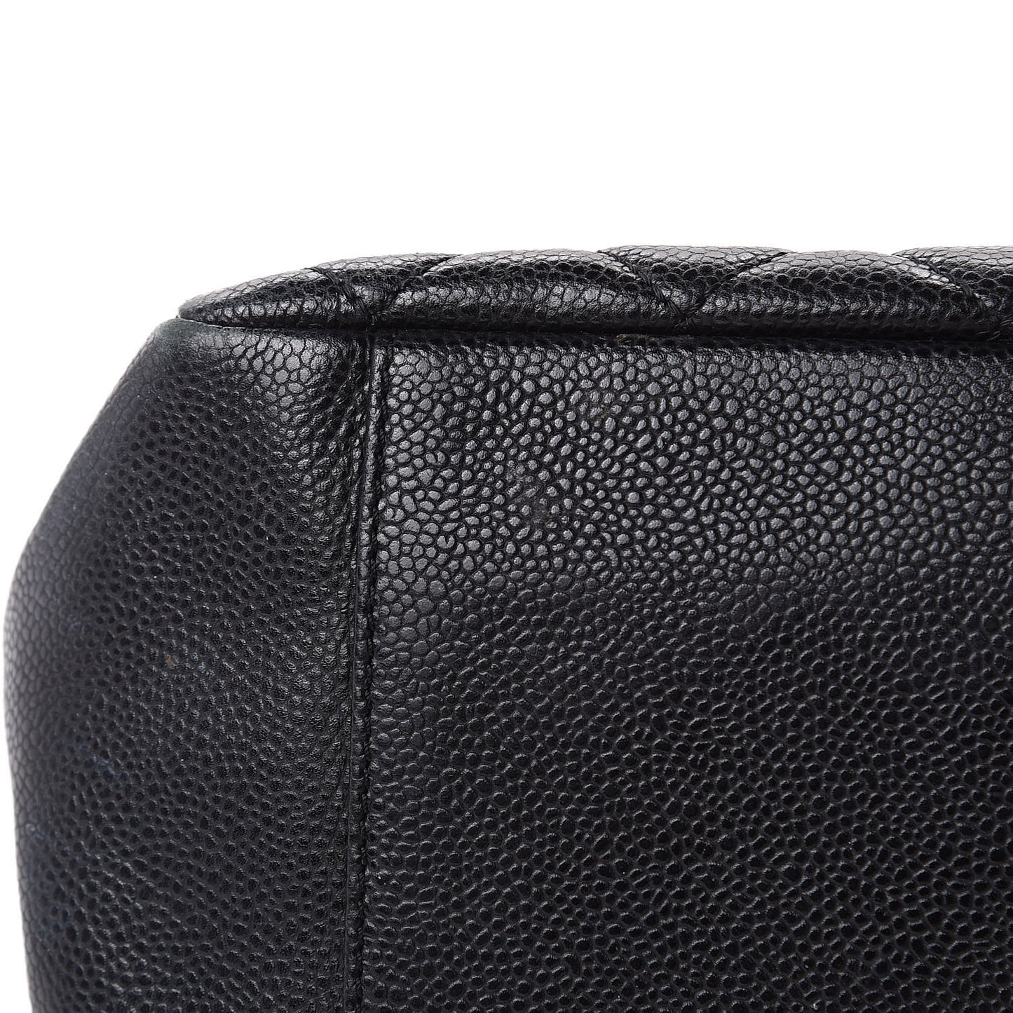 Caviar Quilted Grand Shopping Tote GST Black