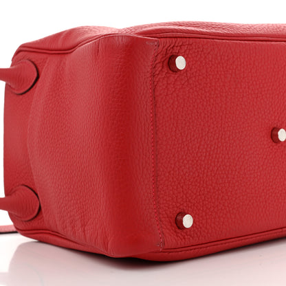 Hermes Taurillon Clemence Lindy 30 Rouge Casaque 9 of 14
