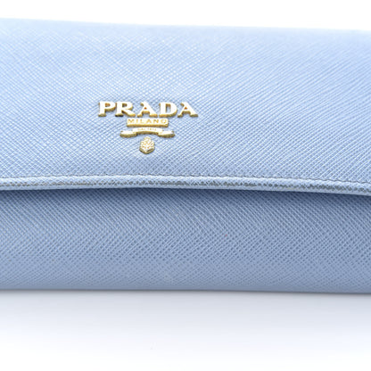Prada Saffiano Multicolor Continental Flap Wallet Astrale Mare 8 of 16