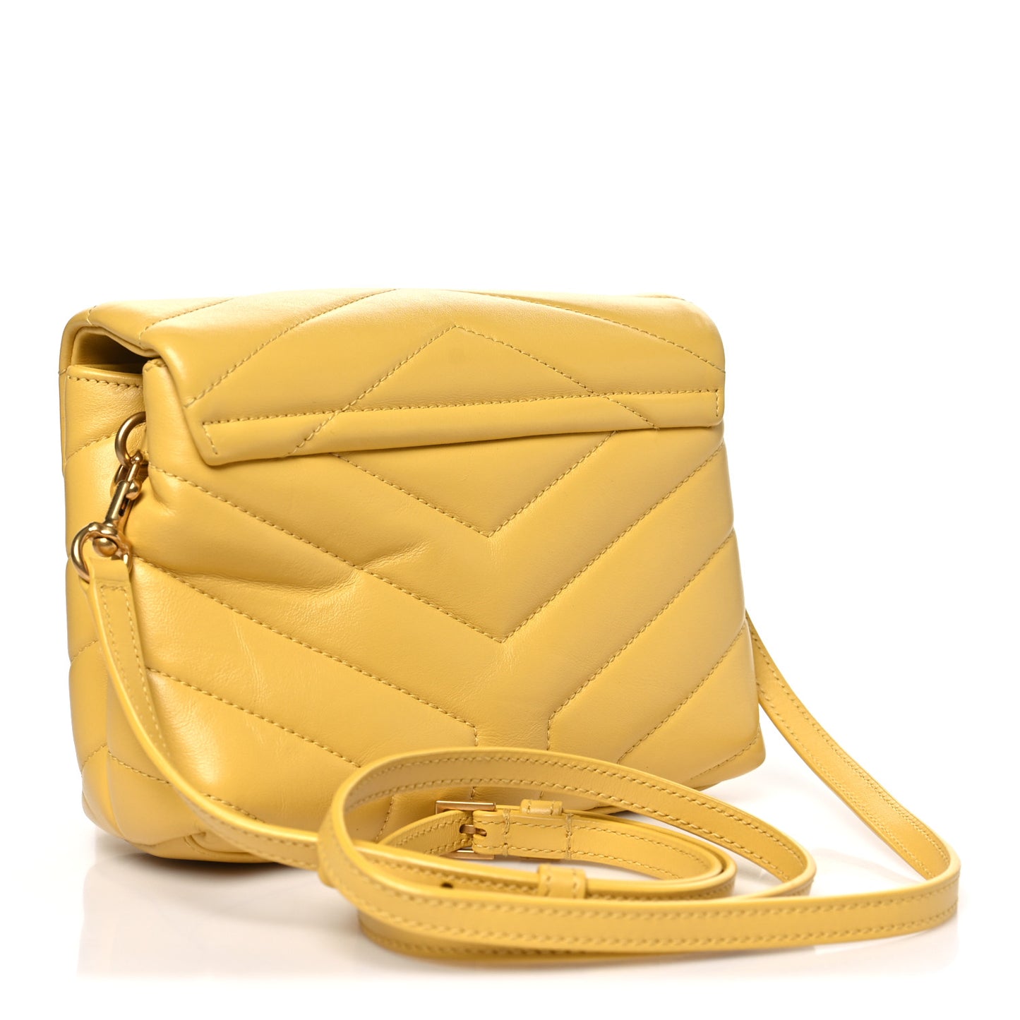 Calfskin Y Quilted Monogram Toy Loulou Crossbody Bag Sunflower